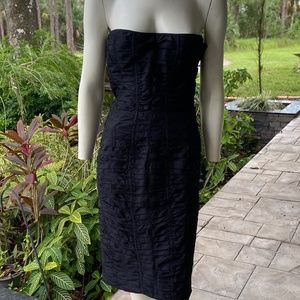 Vintage GUCCI Black Strapless Dress Size 10